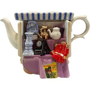PAUL CARDEW Antique Shop Teapot England 1993 Signed # 542 Woodmanton Tea Co